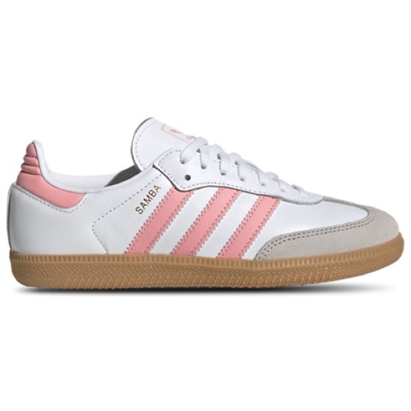 adidas Other - Adidas Samba White and Pink Trainers Tennis Shoes